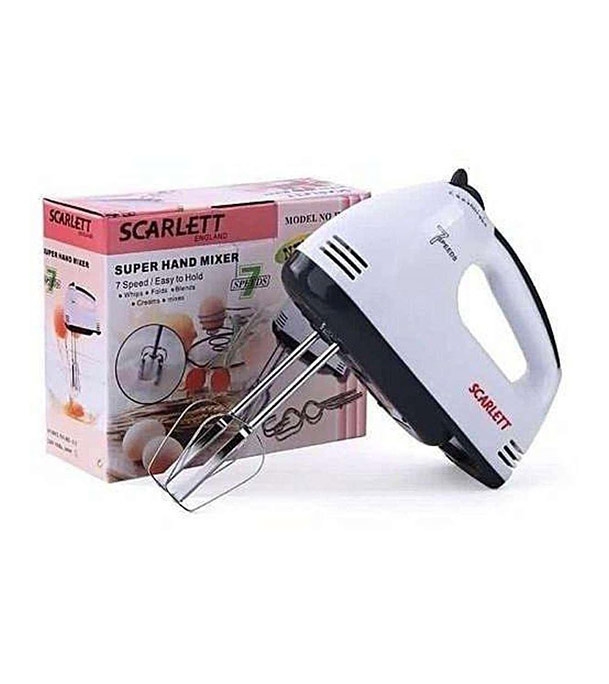 Scarlett – Electric Egg Beater And Mixer For Cake Cream White
