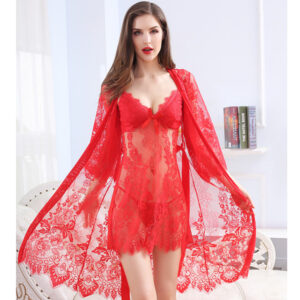 Solid Color Lace Pajamas Three - for Women