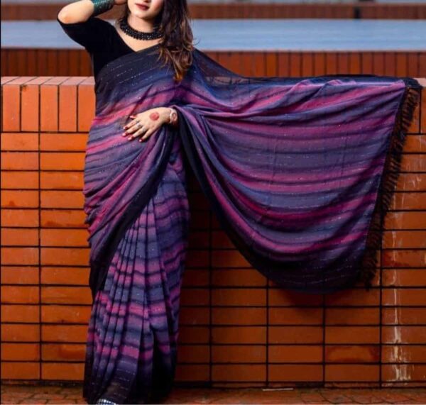Indian Georgette Saree Premium quality - Image 3