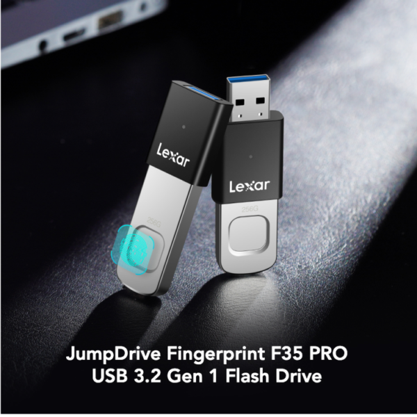 Lexar JumpDrive Fingerprint F35 PRO 256GB USB 3.2 Gen 1 Pen Drive - Image 3
