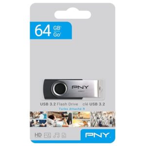 PNY Turbo Attache R 64GB USB 3.2 Pen Drive