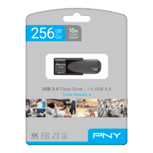 PNY Elite Turbo Attache 4 256GB USB 3.2 Flash Drive