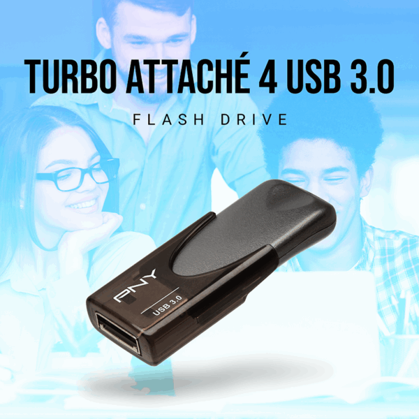 PNY Elite Turbo Attache 4 256GB USB 3.2 Flash Drive - Image 4