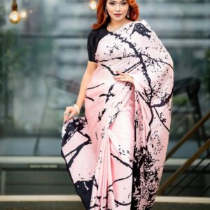 Pure Soft Silk Saree with Blouse Pieces Digital Print